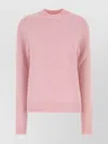 Jil Sander Oversize Crew Neck Alpaca Blend Sweater In Pink