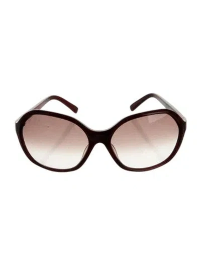 Pre-owned Jil Sander Oversize Gradient Sunglasses In Red