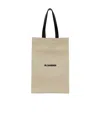 Jil Sander Canvas Tote Bag In Nude