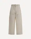 Jil Sander Belted Waist Cargo Trousers In Neutral