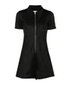 Jil Sander Zipped Short Playsuit In Black
