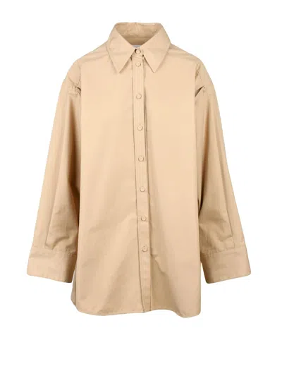 Jil Sander Oversize Shirt - Beige In Brown
