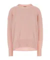 Jil Sander Pink Cashmere Oversize Sweater In Pink