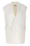 Jil Sander Flap Pockets Oversized Tailored Vest
