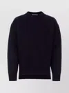 Jil Sander Oversize Wool Sweater With Longer Back And Slits In Purple