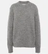 Jil Sander Oversized Alpaca And Wool-blend Sweater In Grey