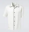 Jil Sander Oversized Bowling Shirt In White