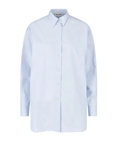 Jil Sander Oversized Button-up Shirt In Black