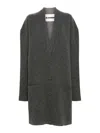 Jil Sander Oversized Cardigan In Gray