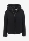 Jil Sander Black Polyester Down Jacket In Black