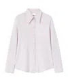 Jil Sander Oversized-collar Poplin Shirt In White