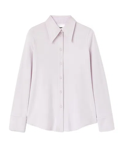 Jil Sander Oversized-collar Poplin Shirt In White