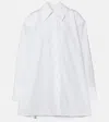 Jil Sander Oversized Cotton Shirt In White