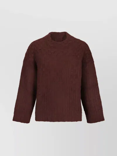 JIL SANDER OVERSIZED CREW NECK SWEATER