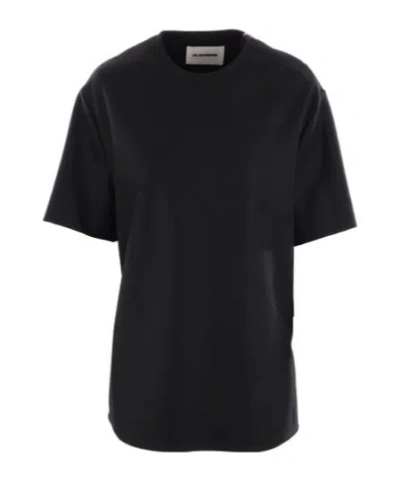 Jil Sander Oversized Crewneck T-shirt In Black