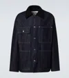 Jil Sander Denim Jacket With Chest Pockets And Collared Neck In Blue