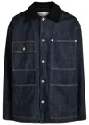 Jil Sander Denim Jacket With Chest Pockets And Collared Neck In Blue