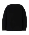 Jil Sander Black Crewneck Solid Sweater In Black
