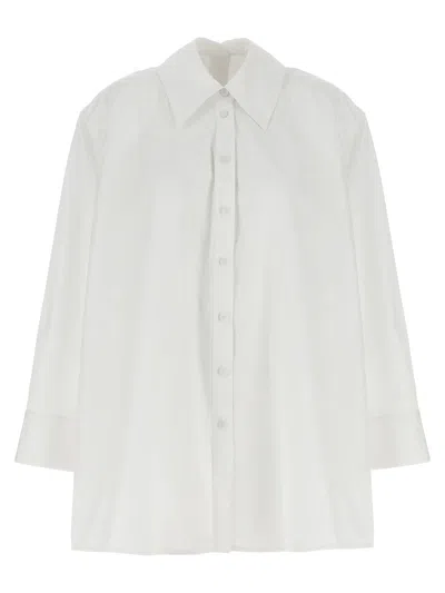 Jil Sander Oversized Long Sleeved Shirt For Women In White