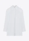 Jil Sander Oversized Long-sleeved Shirt In White