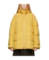 Jil Sander Oversized Padded Jacket In Yellow