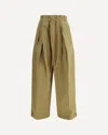 Jil Sander Pleated Detail Drawstring Trousers In Brown