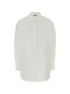 Jil Sander Poplin Button-front Shirt In White