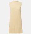 Jil Sander Oversized Ribbed-knit Wool Vest In Yellow