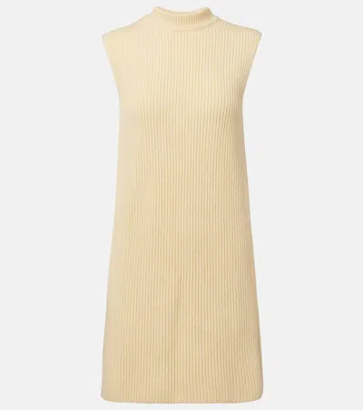 Jil Sander Oversized Ribbed-knit Wool Vest