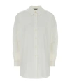 Jil Sander Poplin Button-front Shirt In White