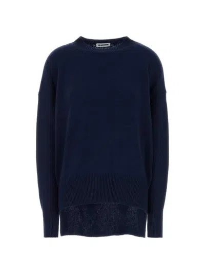 Jil Sander Oversized Sweater In Blue