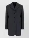 Jil Sander Oversized Wool Blend Blazer In Gray