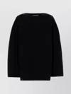 Jil Sander Black Wool Blend Oversize Sweater In Black