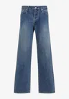 Jil Sander Canard Blue Cotton Trouser 18 Denim Jeans In Blue