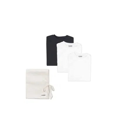 Jil Sander Pack Of 3 Long Sleeved T-shirt Men In White