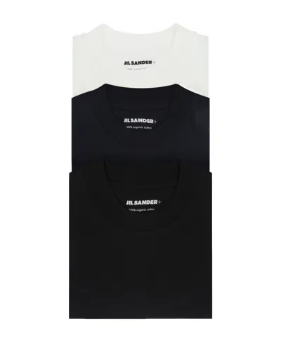 Jil Sander Pack-of-three Long-sleeved T-shirt In Black
