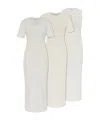 Jil Sander Cotton Midi Dress (pack Of Three) In White