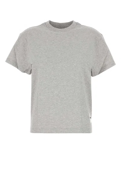 Jil Sander Pack Of Three Short-sleeve T-shirts With Logo Label In Gray
