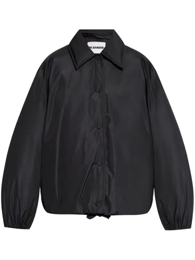 Jil Sander Padded Bomber Jacket In Black