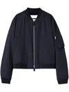 Jil Sander Padded Bomber Jacket In Blue