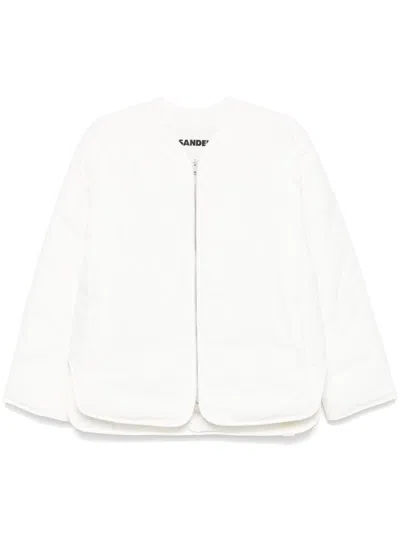Jil Sander Padded Coat In White