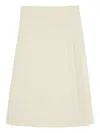 Jil Sander Wrap Midi Skirt In Neutral