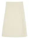 Jil Sander Wrap Midi Skirt In Neutral