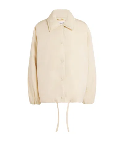 Jil Sander Padded Down Jacket In Beige