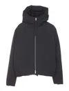 Jil Sander Black Polyester Down Jacket In Black