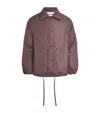 Jil Sander 'collared Drawstring Elasticated Cuffs Jacket' In Brown