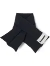 Jil Sander Padded Down Scarf In Black
