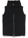 Jil Sander Padded Gilet In Schwarz
