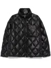Jil Sander Diamond-quilted Recycled Nylon Down Jacket In Black