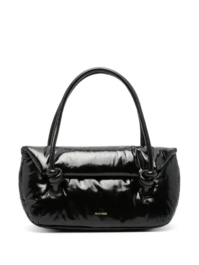 Jil Sander Knot Sm Shoulder Bag In Black
